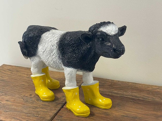 Koe met gele botjes h30cm - afbeelding 1 van  2