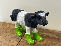 Koe met groene botjes h30cm - afbeelding 1 van  2