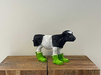Koe met groene botjes h30cm - afbeelding 2 van  2