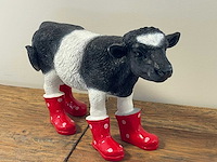 Koe met rode botjes h30cm - afbeelding 1 van  2