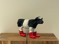 Koe met rode botjes h30cm - afbeelding 2 van  2