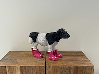 Koe met roze botjes h30cm - afbeelding 2 van  2
