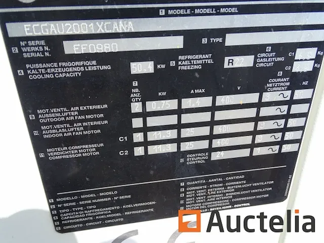 Koeler (trane wit en trane beige ecgan 2001 xc ana ef0980) - afbeelding 1 van  43
