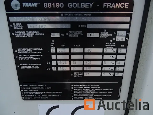 Koeler (trane wit, trane beige ecgan 2001 xc ana efm87) - afbeelding 1 van  31