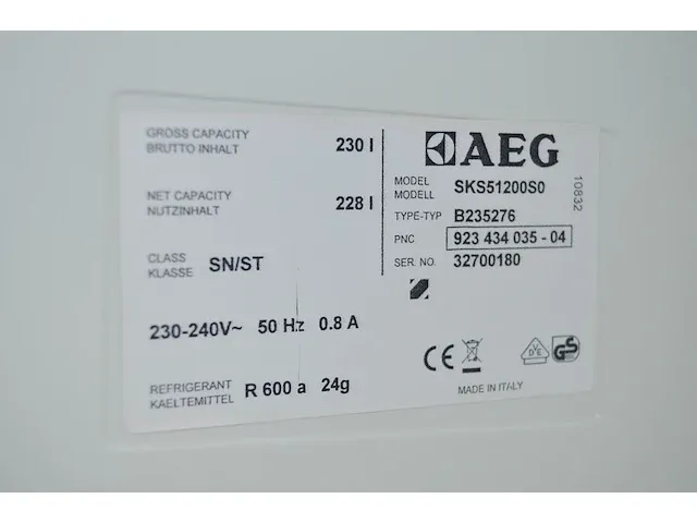 Koelkast aeg sks51200s0 - afbeelding 7 van  7
