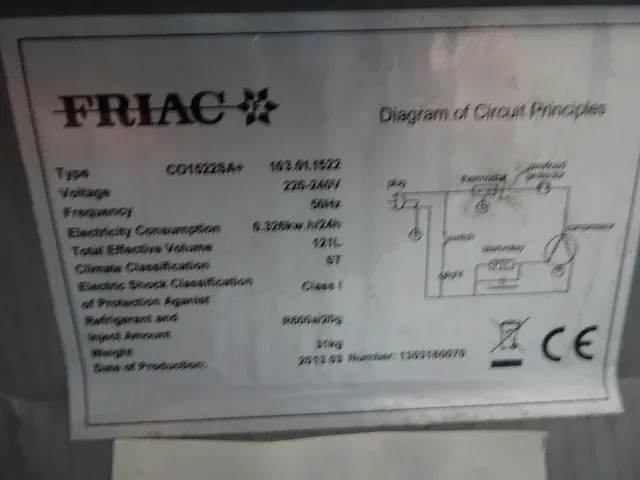 Koelkast friac - afbeelding 4 van  6