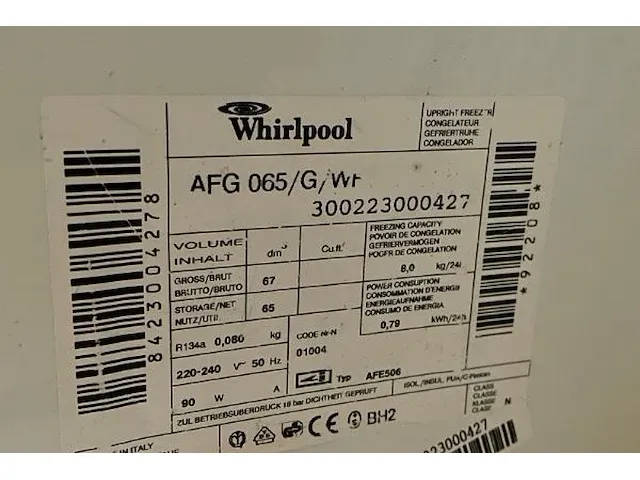 Koelkast whirlpool - afbeelding 2 van  3