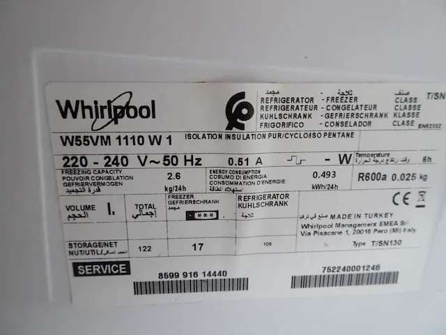 Koelkast whirlpool - afbeelding 3 van  3