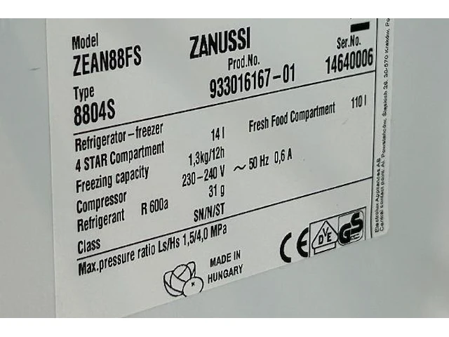 Koelkast zanussi met vriesvak - afbeelding 4 van  7