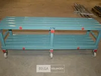 Koelrek op wielen - ± 180x60x62 - afbeelding 1 van  4
