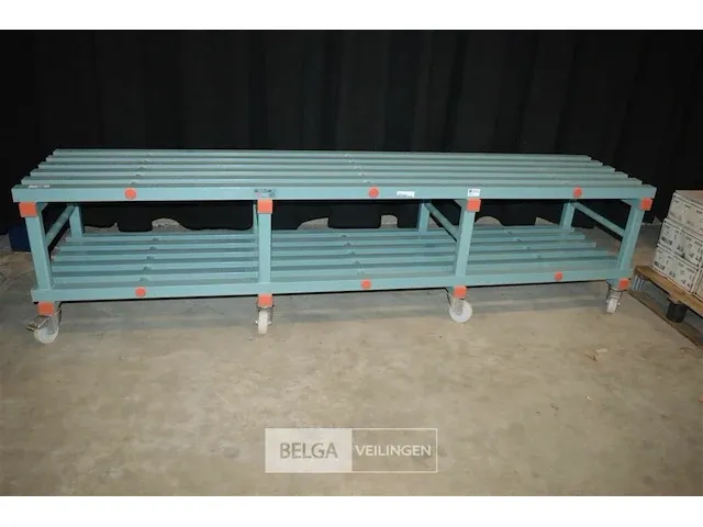 Koelrek op wielen - ± 260x60x65 - afbeelding 1 van  4