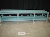 Koelrek op wielen - ± 260x60x65 - afbeelding 1 van  4