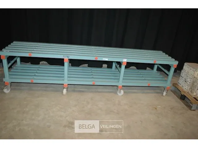 Koelrek op wielen - ± 260x60x65 - afbeelding 2 van  4