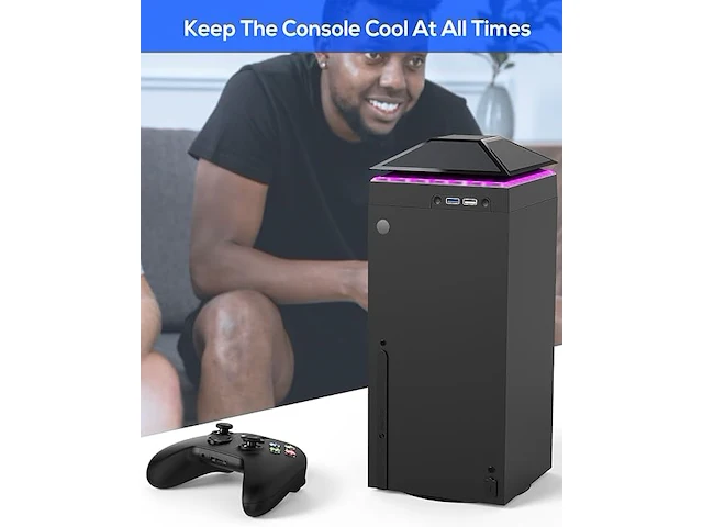 Koelventilator voor xbox-serie x met stofhoes - afbeelding 2 van  6