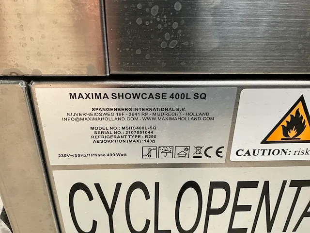 Koelvitrine maxima showcase 400l sq - afbeelding 4 van  8