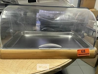 Koelvitrine rvs met plexi kap - afbeelding 1 van  3