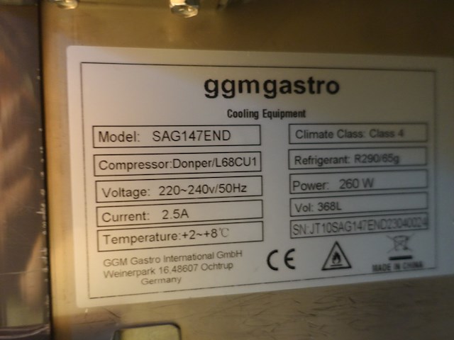 Koelwerkbank ggmgastro - afbeelding 7 van  7