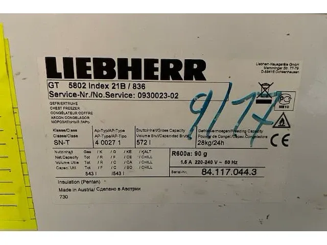 Kofferdiepvries liebherr - afbeelding 3 van  4