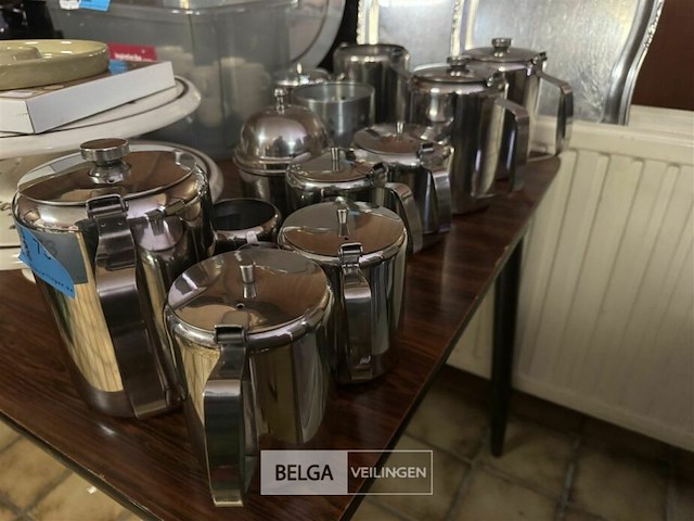 Koffie & theekannen rvs - afbeelding 1 van  5