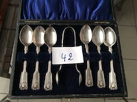 Koffielepeltjes verzilverd - afbeelding 1 van  2