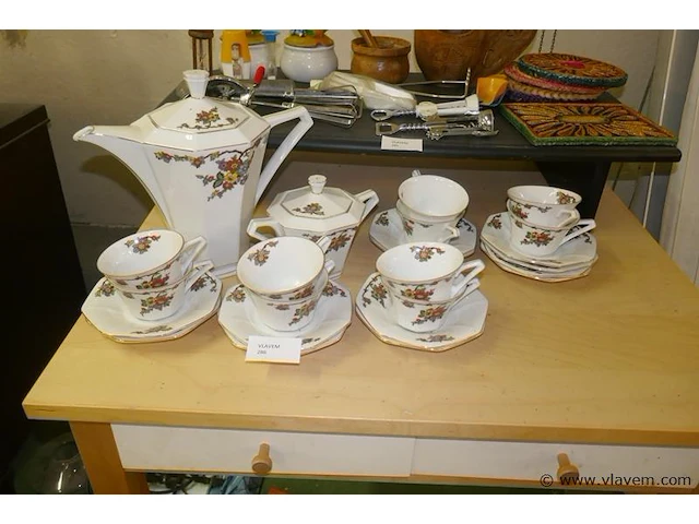 Koffieservies voor 10 personen - afbeelding 1 van  1
