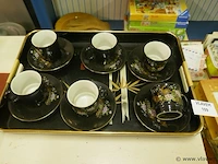 Koffieserviesje op plateau - afbeelding 1 van  1