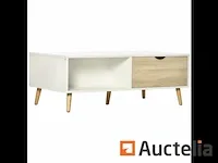 Koffietafel wit 106x58x39.5 cm - afbeelding 3 van  7