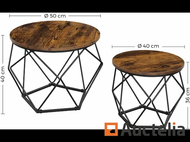 Koffietafels, kavel van 2, extra tafels, woonkamer tafels - afbeelding 1 van  7