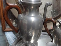Koffiezet tin gestempeld 5x - afbeelding 2 van  3