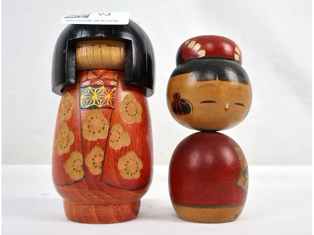 Kokeshi (x2) - afbeelding 1 van  2