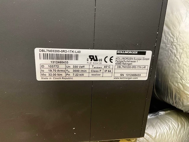 Kollmorgen dbl7n03200£0r2-1tk-l40 servomotor - afbeelding 5 van  5