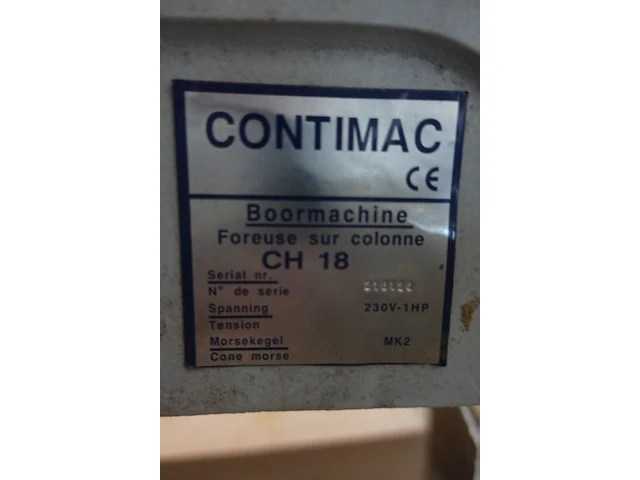 Kolomboormachine contimac - afbeelding 4 van  4
