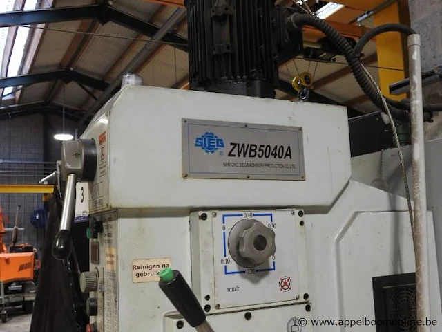 Kolomboormachine sieg zwb5040a, werking niet gekend - afbeelding 3 van  6