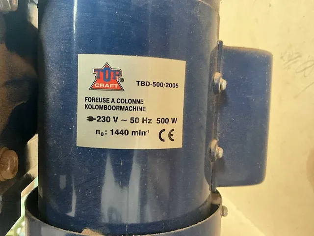 Kolomboormachine topcraft tbd-500/2005 - afbeelding 7 van  7