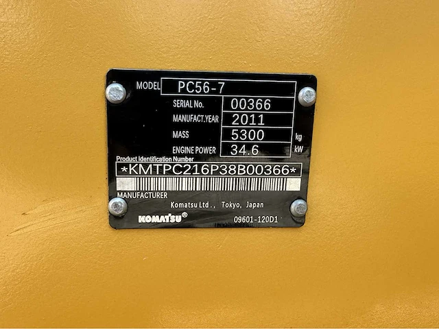 Komatsu - 2011 - pc56-7 - midigraafmachine - afbeelding 36 van  42