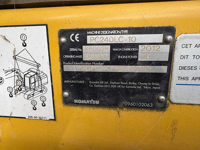 Komatsu - 2012 - pc 240lc-10 - rupsgraafmachine - afbeelding 8 van  16