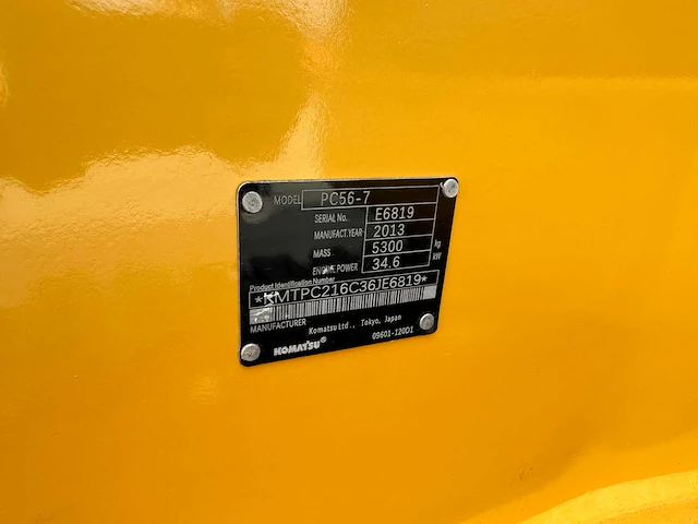 Komatsu - 2013 - pc56-7 - midigraafmachine - afbeelding 33 van  40