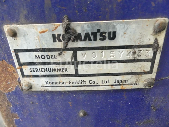 Komatsu fd15t-17 vorkheftruck - afbeelding 12 van  17