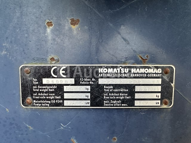 Komatsu-hanomag d600ds - afbeelding 5 van  14