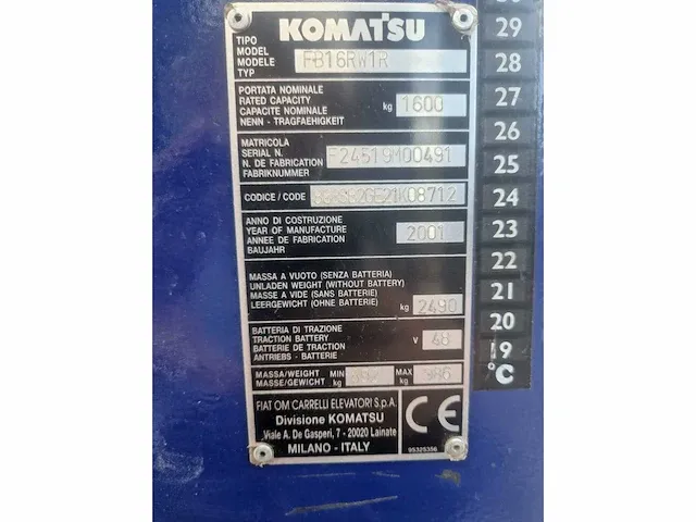 Komatsu vorkheftruck - afbeelding 8 van  9