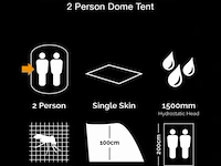 Kombat tactical ranger tent 2-persoons single skin, btp multicam - afbeelding 4 van  4