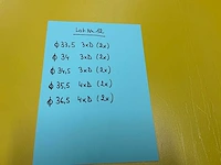 Komet wisselplaatboor met cylindrische opname (10x) - afbeelding 3 van  11