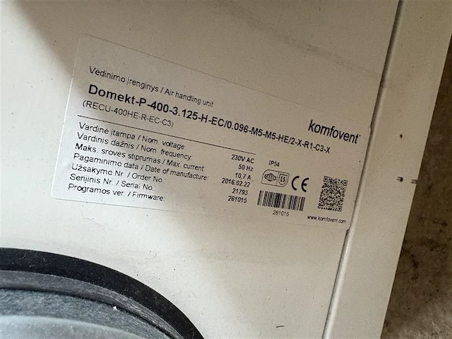 Komfovent ventilatiesysteem - afbeelding 8 van  8