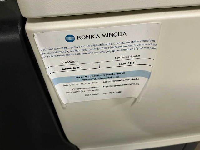 Konica minolta bizhub c3351 multifunctional - afbeelding 4 van  4
