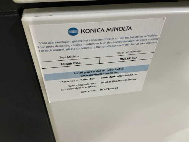 Konica minolta bizhub c358 multifunctional - afbeelding 6 van  6