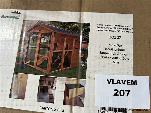 Konijnen-kippenhok - afbeelding 1 van  1