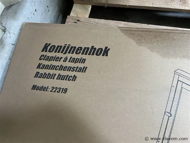 Konijnenhok, 118 x 52 x 45 cm - afbeelding 3 van  3