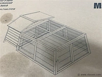 Konijnenhok (2 dozen) 147 x 96 x 69 cm - afbeelding 1 van  4