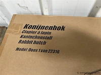 Konijnenhok (2 dozen) 147 x 96 x 69 cm - afbeelding 4 van  4