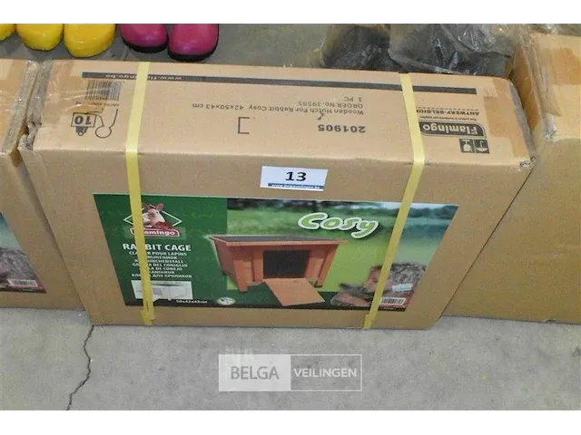 Konijnenhok cosy 50x42x43 - afbeelding 1 van  2